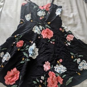 Black floral sundress